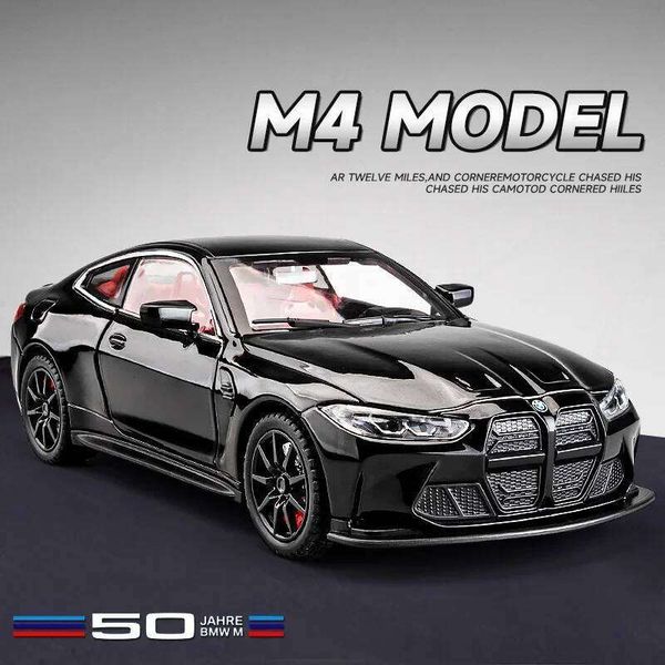 Alloy 1:24 Scale BMW M4 Sport Model Simulation Diecast Vehicle Collection Home Decor Children Boy Birthday Gift Toy Car 26Y0302