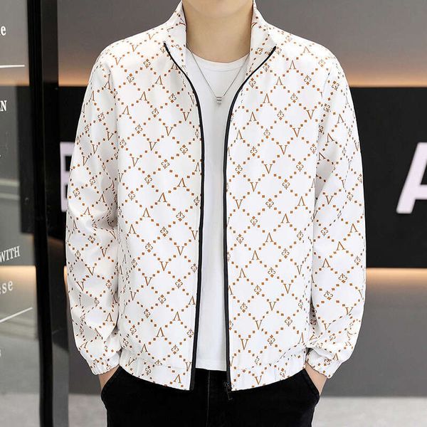 New Men's Slim-Fit Stylish Versatile, Fashionable European Jacket, Spring And Autumn Trendy Casual Wear