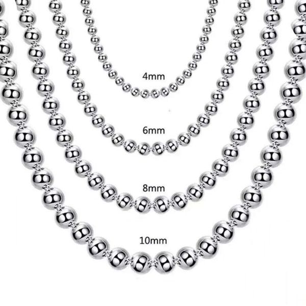 Hot 925 Sterling Silver 4MM/6MM/8MM/10MM Smooth Beads Ball — compare prices at CompareOffers