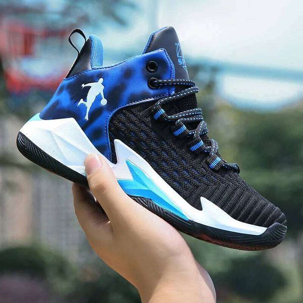 High Quality Children Casual Mesh Sneakers Comfortable Boy's Sport Fashion Cushioning Non-slip Kids Basketball Shoes