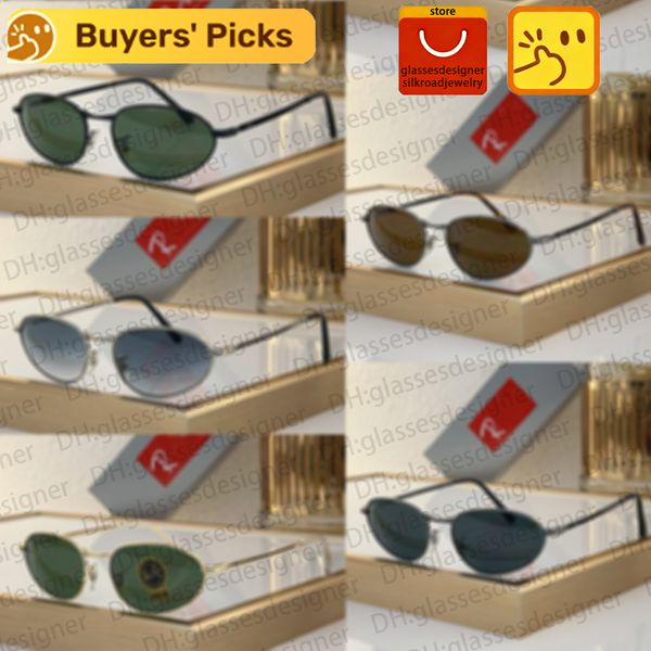 rayabn RB3768 RB3928 RB3734 Edgy Modern Metal Rimless Irregular Shape Arista Sunglasses - Premium Designer Luxury Sun Glasses for Women & Men - High-End Gafas de Sol