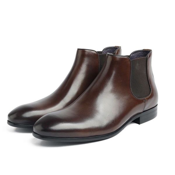British-Inspired Yuppie Design: Premium Mens Leather High Top Footwear