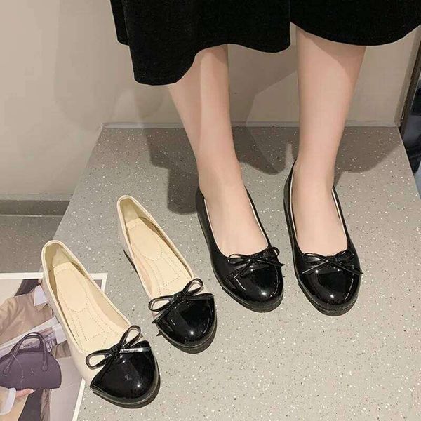 Flats Comfort Ballerina 2025 Summer New Shallow Mouth Non-slip Ladies Loafers Elegant Bowknot Women Single Shoes