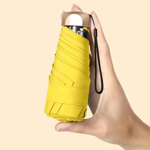 Outdoor Mini Sun UV Protection Ultralight Folding Five-fold Sunshade Umbrella For Daily Life 26Y0304