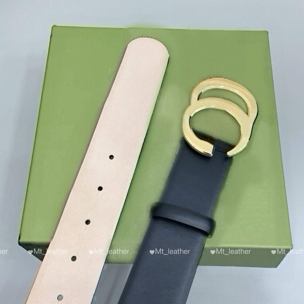 Men's Belt Designer belts women luxury 2026 black smooth real leather belt classic letter buckle cowhide belt width 2cm 3cm 4cm with gift box high quality men women belt