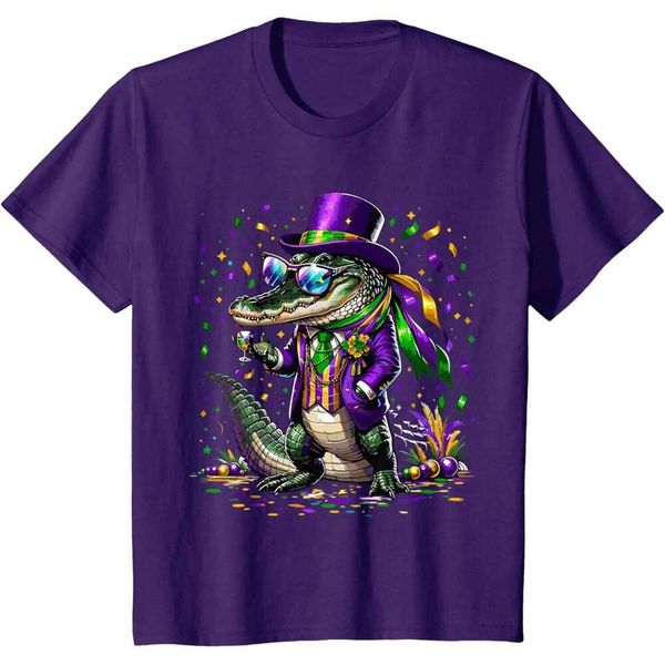Mardigator Costume Men's & Women's Mardi Gras T-Shirt, Unisex Fashion Spring/Su…