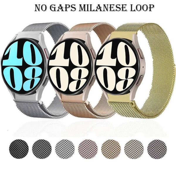 No Gaps For Watch 7/FE/6/4/5/5 pro 44mm 40mm 20mm Milanese Loop Bracelet Galaxy 4-6 classic 43mm 47mm Band H260305