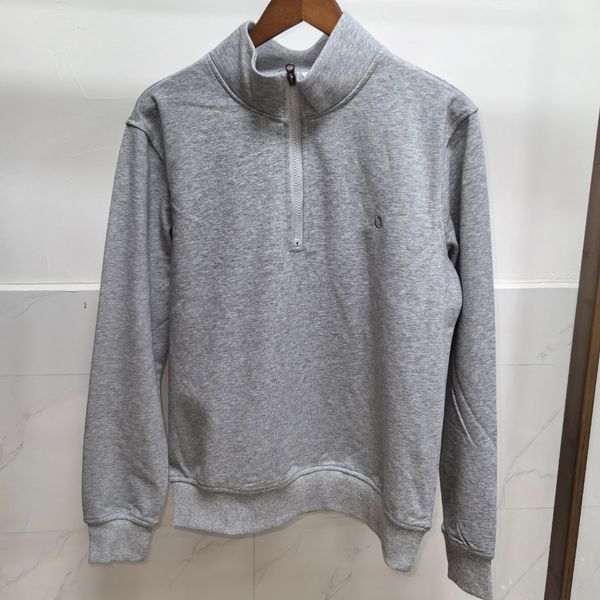 DHgate Mens Designer hoodie athleisure Half Zip Hoodie Stand Collar Fleece Lined Workout Gym Casual Daily Wear Sweatshirt Pullover sold by DHgate