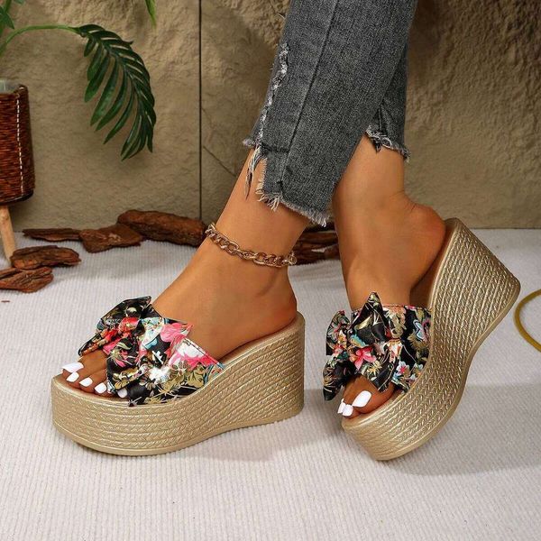 slippers Summer Beach Platform Shoes Casual Wedges Sandals Fashion High Heels Slippers Slides Women Zapatos De Mujer