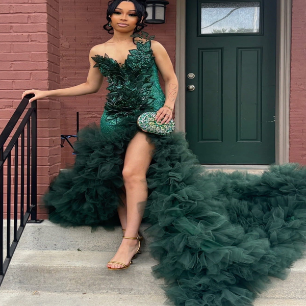 2K26 Dark Green Prom Dress 2026 Mermaid Prom Dress Sweetheart Florals Tiers Evening Dresses For Black Women Birthday Party Formal Receiption Gowns Dresses ZJ066, Silver
2K26 Dark Green Prom Dress 2026 Mermaid Prom Dress Sweetheart Florals Tiers Evening Dresses For Black Women Birthday Party Formal Receiption Gowns Dresses ZJ066, Silver