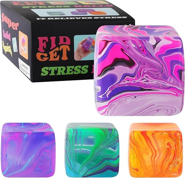 Mini Squishy Stress Cube Stress Balls for Kids — compare prices at CompareOffers