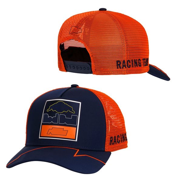 F1 logo team racing cap, fan's four season street fashion item, new men's and women's adjustable riding duckbill cap, baseball cap