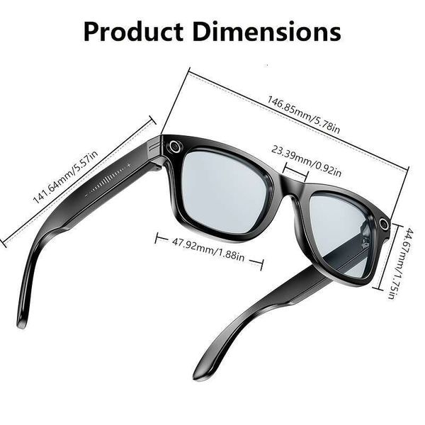 Newly Upgraded 2025 Smart Glasses |144 Languages Translator Voice Assistant |8Mp Camera With AI Photo ID Wireless Calling Hi-Fi Music | Dual Lens Setperfect
