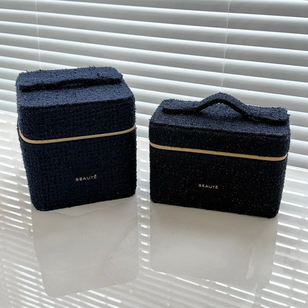 Designer Women Lady DIY Chain Shoulder Bag Pattern C Cosmetic Brush Bucket Beauty Lipstick Organizer Box Storage Case Makeup Box With Gift Box
