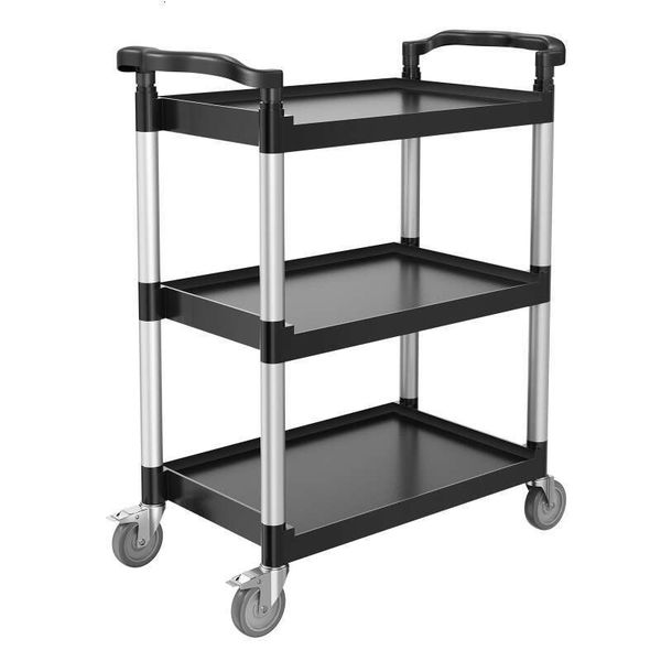 Heavy Duty Utility 300 lbs Capacity 3-tier Service Cart with Wheels