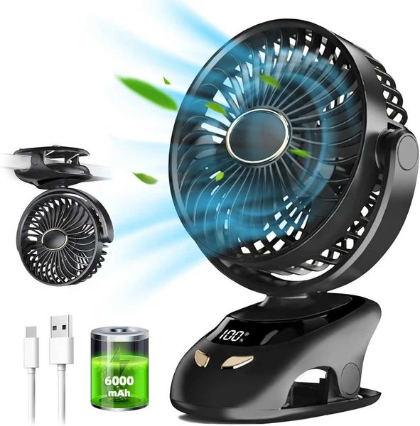 Small Desk Clip On Fan Portable Personal USB Clip Fan For Home Office Travel Bed Stroller Camping Outdoor Golf Cart Fan X260311
