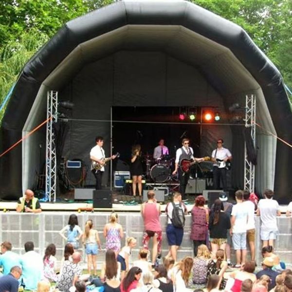 by air gray black white red blue Inflatable stage tent cover marquee promotional advertising roof event tents
