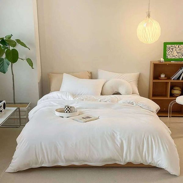Full Size White Women Men Bedding Sets Soft Comforter With …