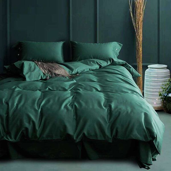 Hotel 4Pc Duvet Cover Flat/Fitted Sheet Set 500 Thread Coun…
