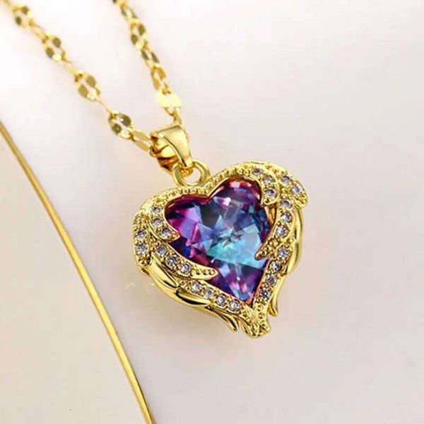 Fashion Simple Creative Ocean Necklace Exquisite Heart Angel — compare prices at CompareOffers