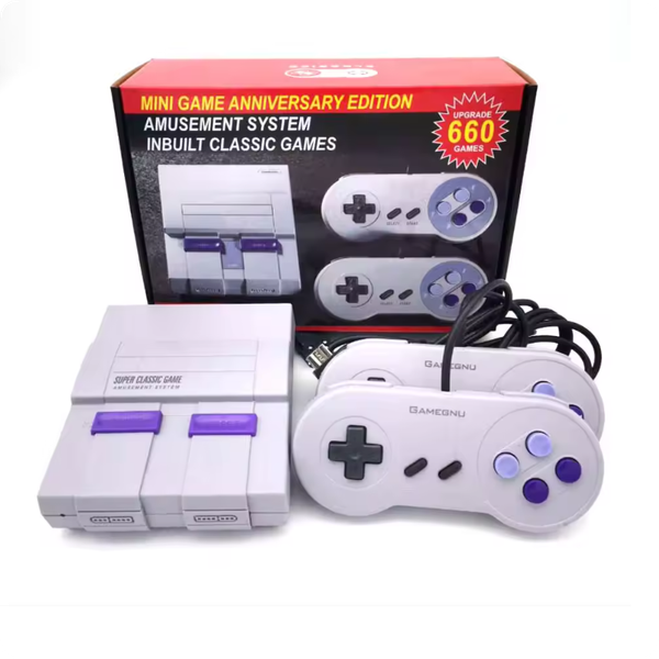 660 Classic MINI SFC TV Handheld Mini Portable Game Players Consoles Entertainment System For NES SNES Games Console Holiday Gift