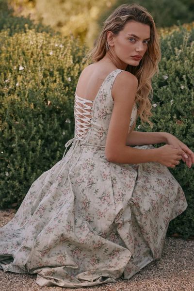 Suninheart Summer Elegant Lace Up Dress Arrivals Floral — compare prices at CompareOffers
