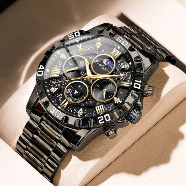 POEDAGAR Fashion Luxury Wristwatch Chronograph Waterproof — compare prices at CompareOffers