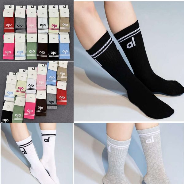 58Fashionable brand women's fashionable casual sports elastic pure cotton calf socks, comfortable all year round, multiple colors to choose from