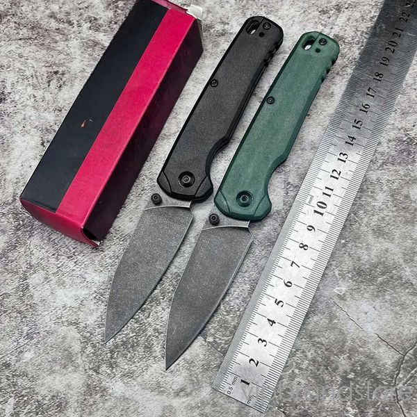 Best selling 6105 Folding Knife pocket knife Black Matte Finish 8Cr13Mov Blade fixed blade knife Nylon Fiber Handle Jungle Tactical Knife couteau Hiking Camping