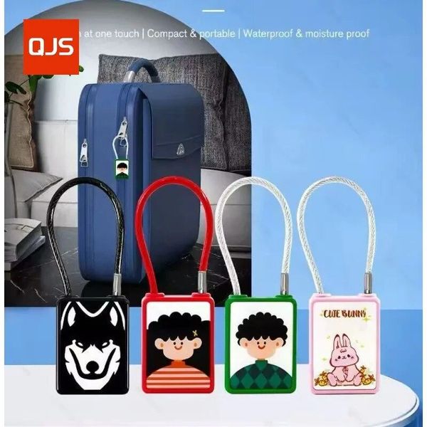 Fingerprint Padlock, Smart Gym Locker Lock, Keyless Thumbprint Combination Lock for Backpack/Luggage/Suitcase/Toolbox/Pets