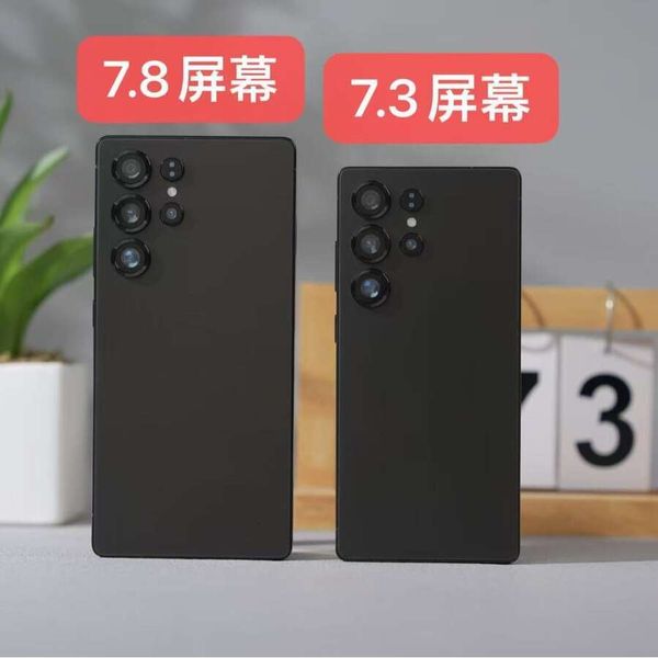 S25 Ultra popular cross-border smartphone with 1:1 silicone case, center-pierced ultra-large screen, 7.8inch true 4G Android 12, 4+64GB