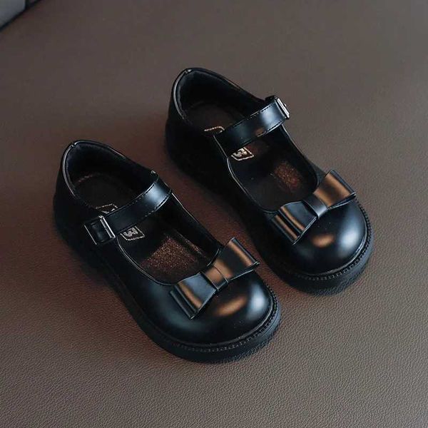 Childrens Shoe For Girl School Performance Simple Kids Leather Shoes Fashion Sw…