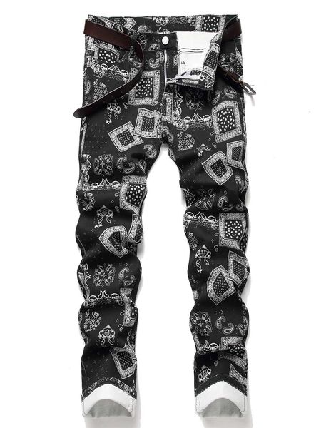 Stylish Mid Stretch Slim Fit Jeans - Mens Mid Waist Distressed And Ripped Denim…