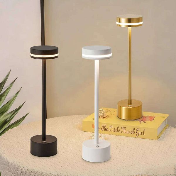 Touch Small Night LED Ambient Table lamp 3 Color Stepless Dimming Desk Light For Cafe Bar Restaurant Bedroom Decor Gift 26H0318