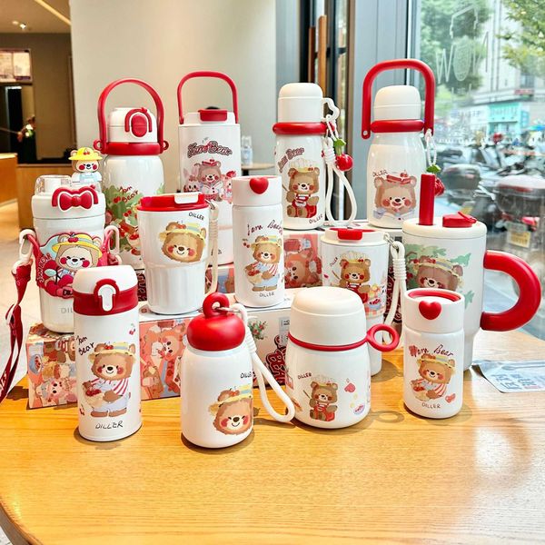 Kuromi Childrens Insulated Cup for Girls 2025 New High-Value Student School-Specific Portable Straw Water Bottle L251212HS9L