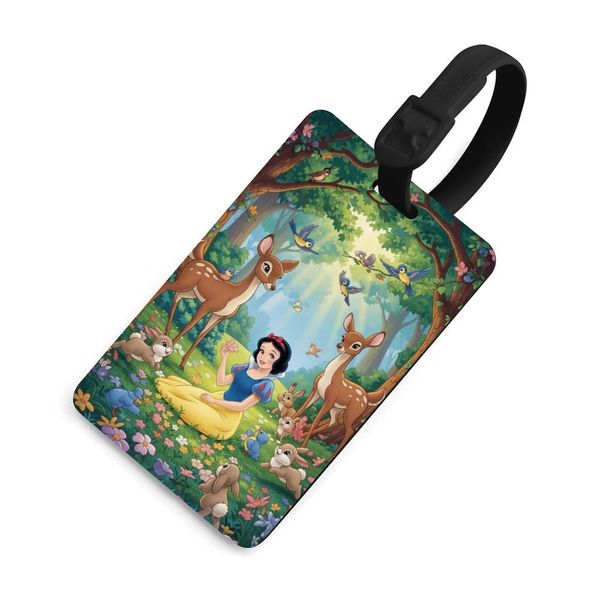 Snow White Luggage Tags Disney Cartoon Luggage Tag Suitcase Tag Baggage Label Number Address Travel Tag Essential Accessories