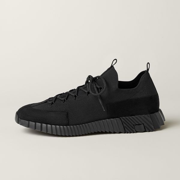 Fashion Men Casual Shoes Lift Sneakers Italy High Quality Black Nylon And Calfskin Breathable Low Tops Trainers Designer Outdoor Running Athletic Shoes Box EU 38-45