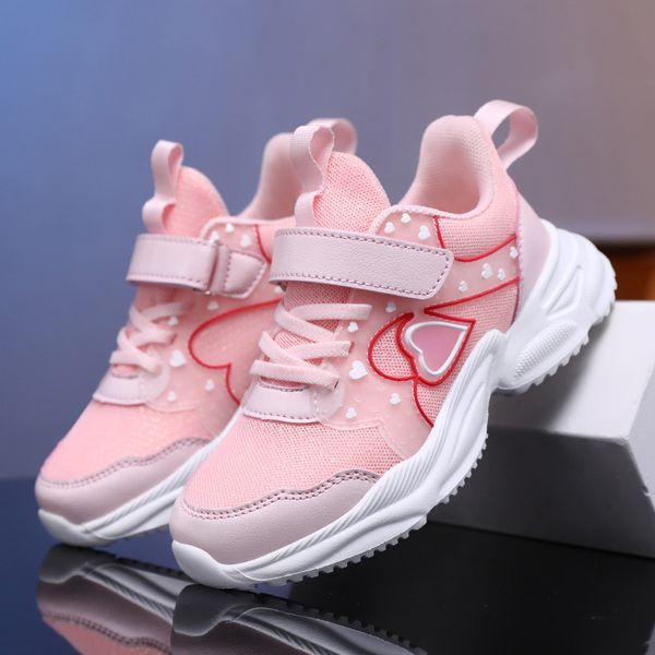 Free Shipping Girls Sneakers Toddler Girls Pink Heart Sneakers Strap Closure Breathable Mesh Fashion Casual Shoes Lightweight Non-Slip Kids Walking Shoes Size28-38
Free Shipping Girls Sneakers Toddler Girls Pink Heart Sneakers Strap Closure Breathable Mesh Fashion Casual Shoes Lightweight Non-Slip Kids Walking Shoes Size28-38