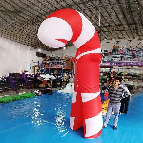 Inflatable Christmas Cane - Festive Decoration for Outdoor Events & Shopping Malls