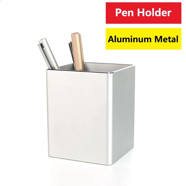 Metal Pen Pencil Holder DeskAluminum Supplies Organizer and Cup Storage Stationary Sturdy 260317