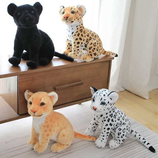 New Animal Doll Lifelike Leopard Lion Plush Realistic Plushie Panther Toy Baby Soft Pillow Gifts For Kids Birthday Gift J20260319