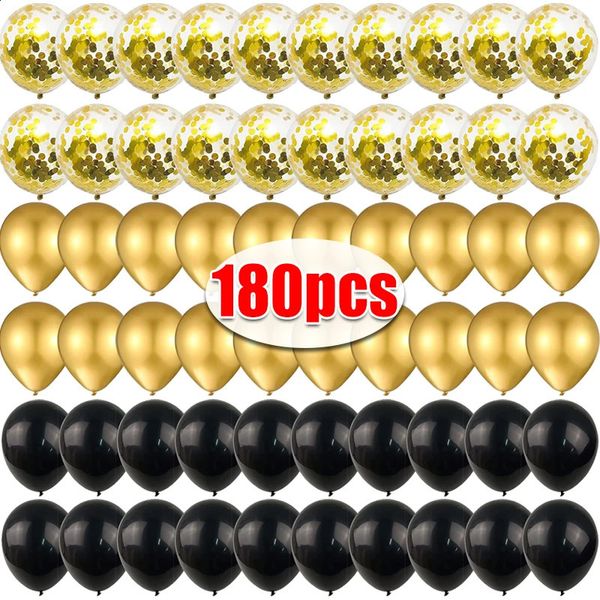 Gold Black Confetti Latex Balloons Graduation Wedding Birthday Party Inflatable Balloon Christmas Home Decoration Boy Girl Gifts 260318
