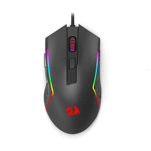 Redragon M616 RGB Gaming 10000 DPI Wired Optical 6 Programmable Buttons 8 Backlit Modes Software Supports DIY Keybinds Mouse 26L0320