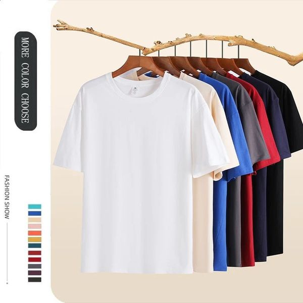 Summer 100 Cotton Oversized T shirts for Women Men Brown Casual Female Korean Streetwear Tees Unisex Basic Solid Young Cool Top