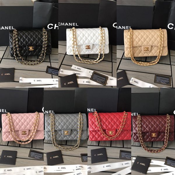 2026 CC bags Top Designer Handbag Shouder Chain Bag Cutch Fap Totes Bags Waet Check Thread C Purse Doube Letters Soid Hasp Waist Square Stripes Women BAG