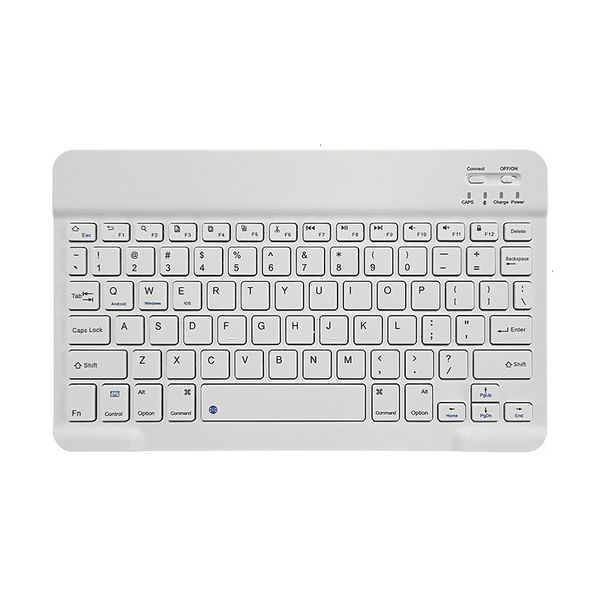 Bluetooth Keyboard Wireless For Ipad Compatible For Mobile Phones Tablets Silent Rechargeable Universal