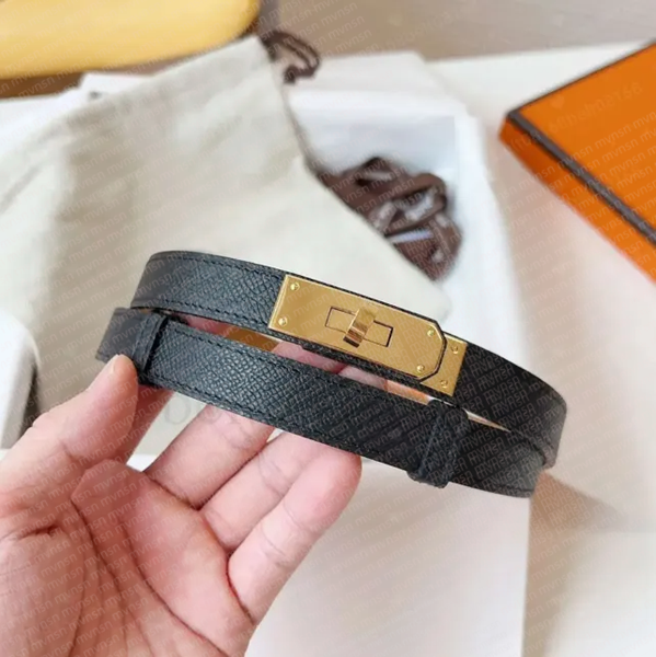 Belts desginer women fashion luxury brand H belt narrow leather belt dress belt pants decoration women smooth buckle design tight black belt high quality