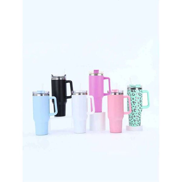 1pc 1200ML/40oz Handle Water Bottle, 304 Stainless Steel, Car Cup, Insulated for Brewing or Cooling Beer and Cola 26W0321