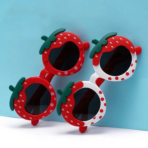Kids Sun Glasses Stylish Cartoon Strawberry Sunglasses Chil…