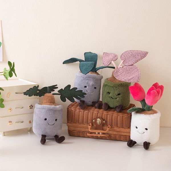 Cute Plush Potted Plant Desktop Decor Tulip Snake Plant Alocasia Monstera Bamboo Charcoal Bag Claw Machine Toy, Mixed colors
Cute Plush Potted Plant Desktop Decor Tulip Snake Plant Alocasia Monstera Bamboo Charcoal Bag Claw Machine Toy, Mixed colors